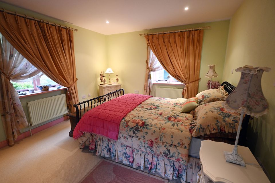 A bedroom at Keshcarrigan, Co Leitrim. Photo: Ray Ryan